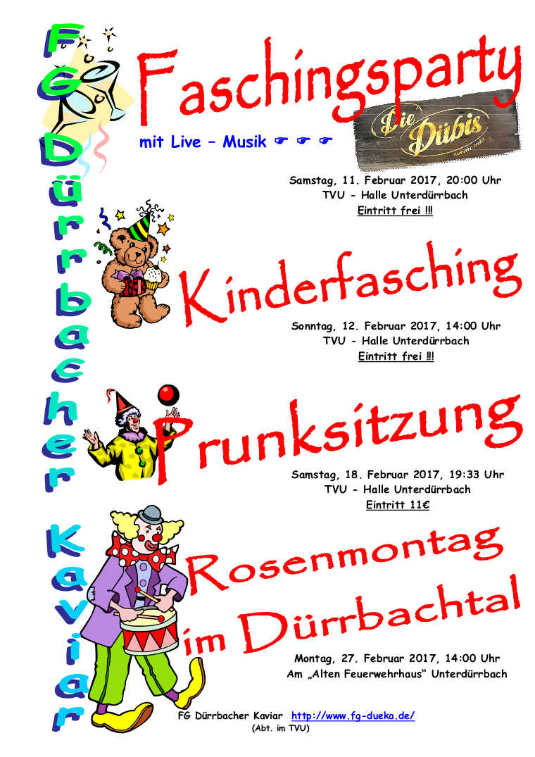 Unsere Prunksitzungen 2016/2017